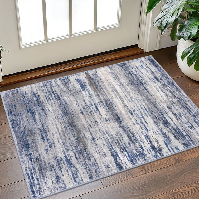 Machine Washable Area Rugs Rubber Backed Rug for Bedroom Living Room