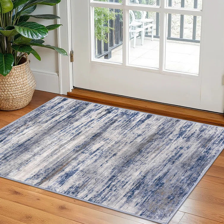 Machine Washable Area Rugs Rubber Backed Rug for Bedroom Living Room